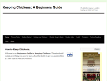 Tablet Screenshot of keeping-chickens.me.uk